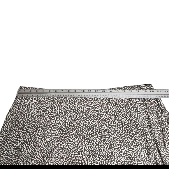 Leopard Cheetah A Line Animal Print Casual Office Work Career Mini Skirt Size 16 - Picture 4 of 6